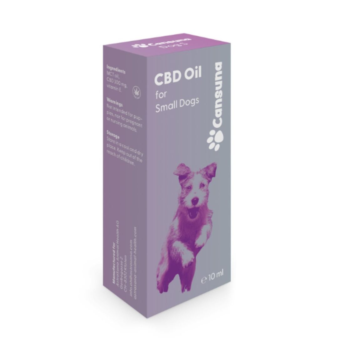 [CBD Oil for Small Dogs] 300mg CBD/10ml | Swiss Made, Vet-Supervised Development - Cansuna