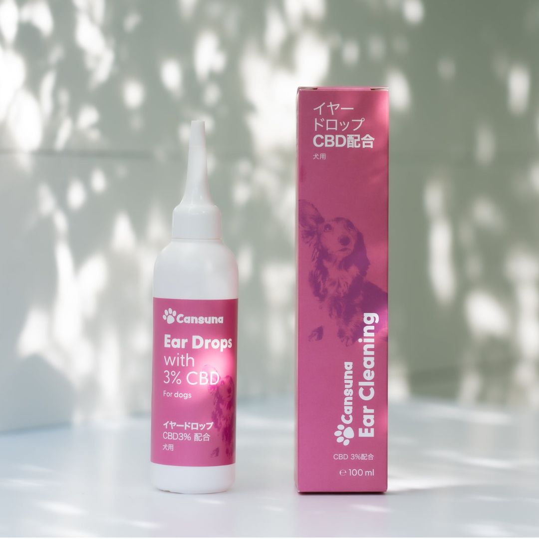 ［ペット用CBDイヤードロップ］CBD3,000mg/100ml｜犬の耳ケア - Cansuna