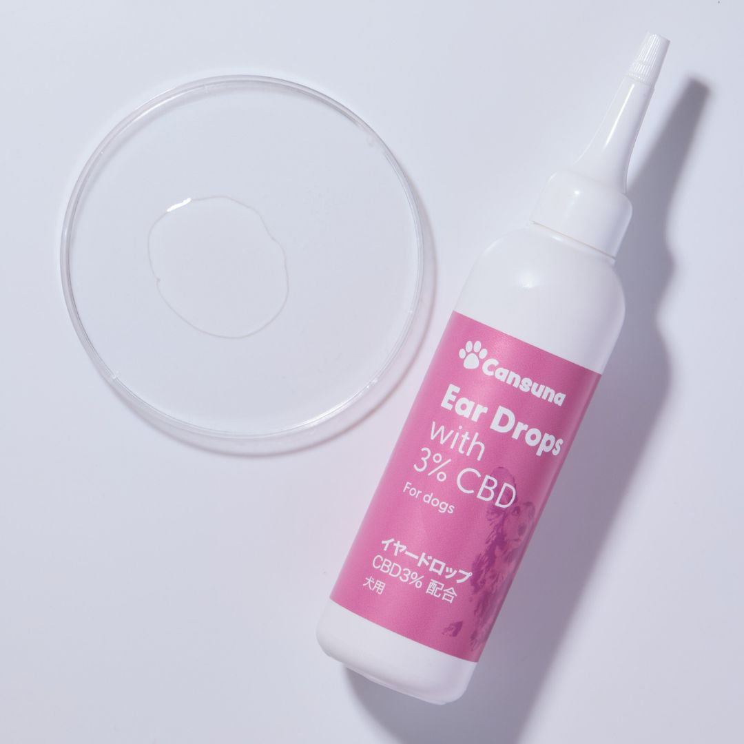 ［ペット用CBDイヤードロップ］CBD3,000mg/100ml｜犬の耳ケア - Cansuna