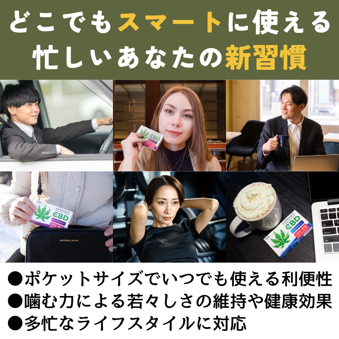 ［CBDガム］CBD100mg/12個 - EUPHORIA（ユーフォリア）