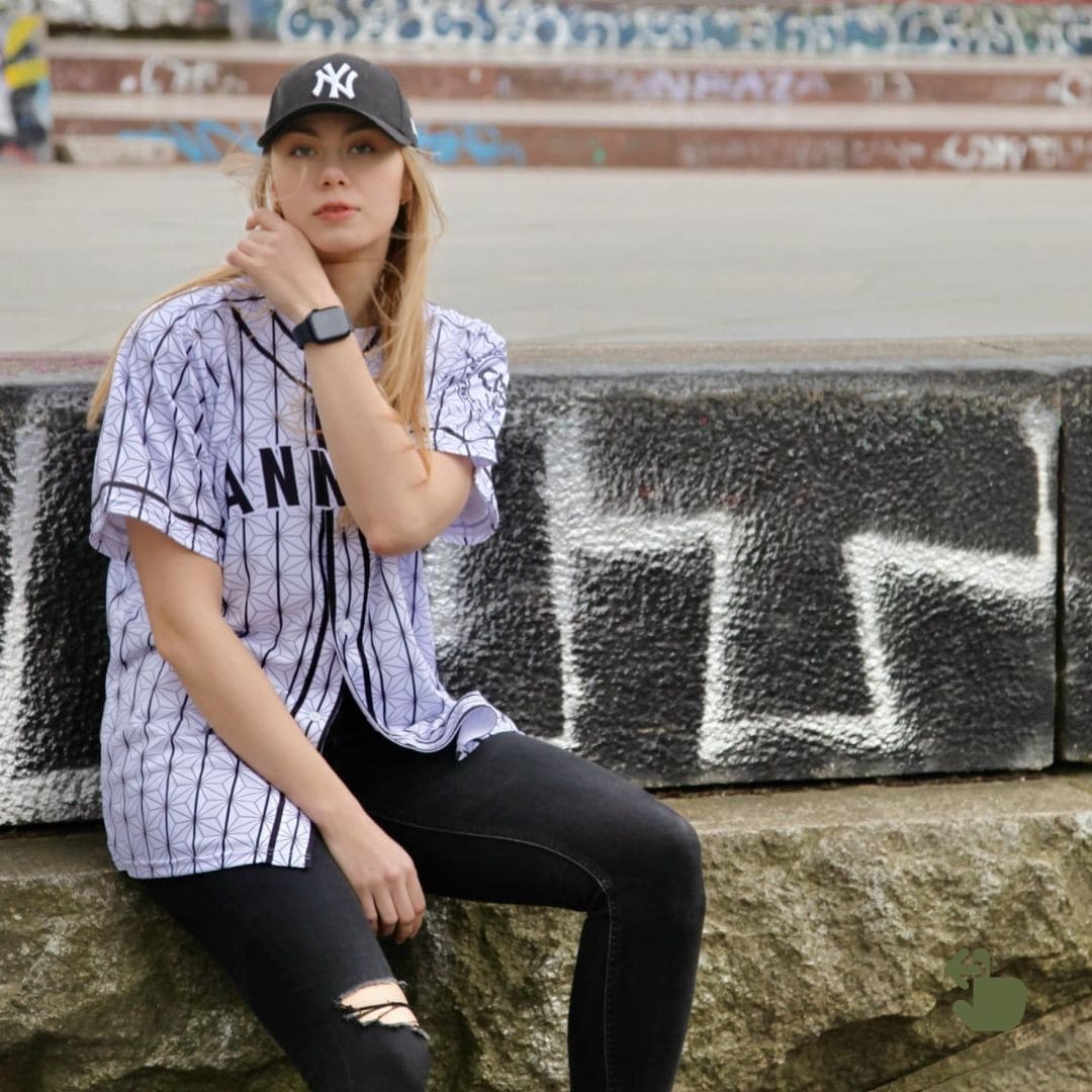 Baseball shirt | Cool (hemp leaf pattern) - Men's/Women's