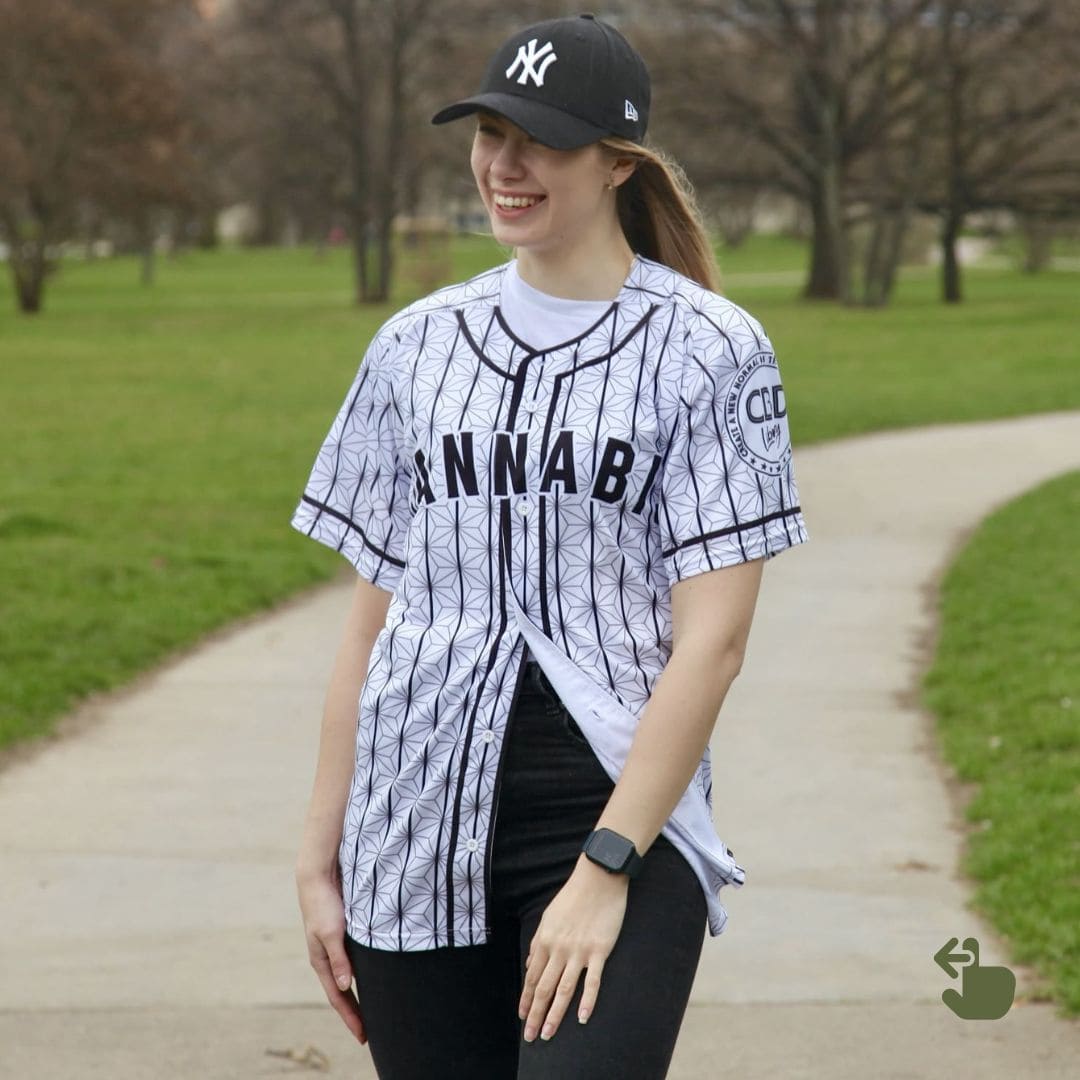 Baseball shirt | Cool (hemp leaf pattern) - Men's/Women's