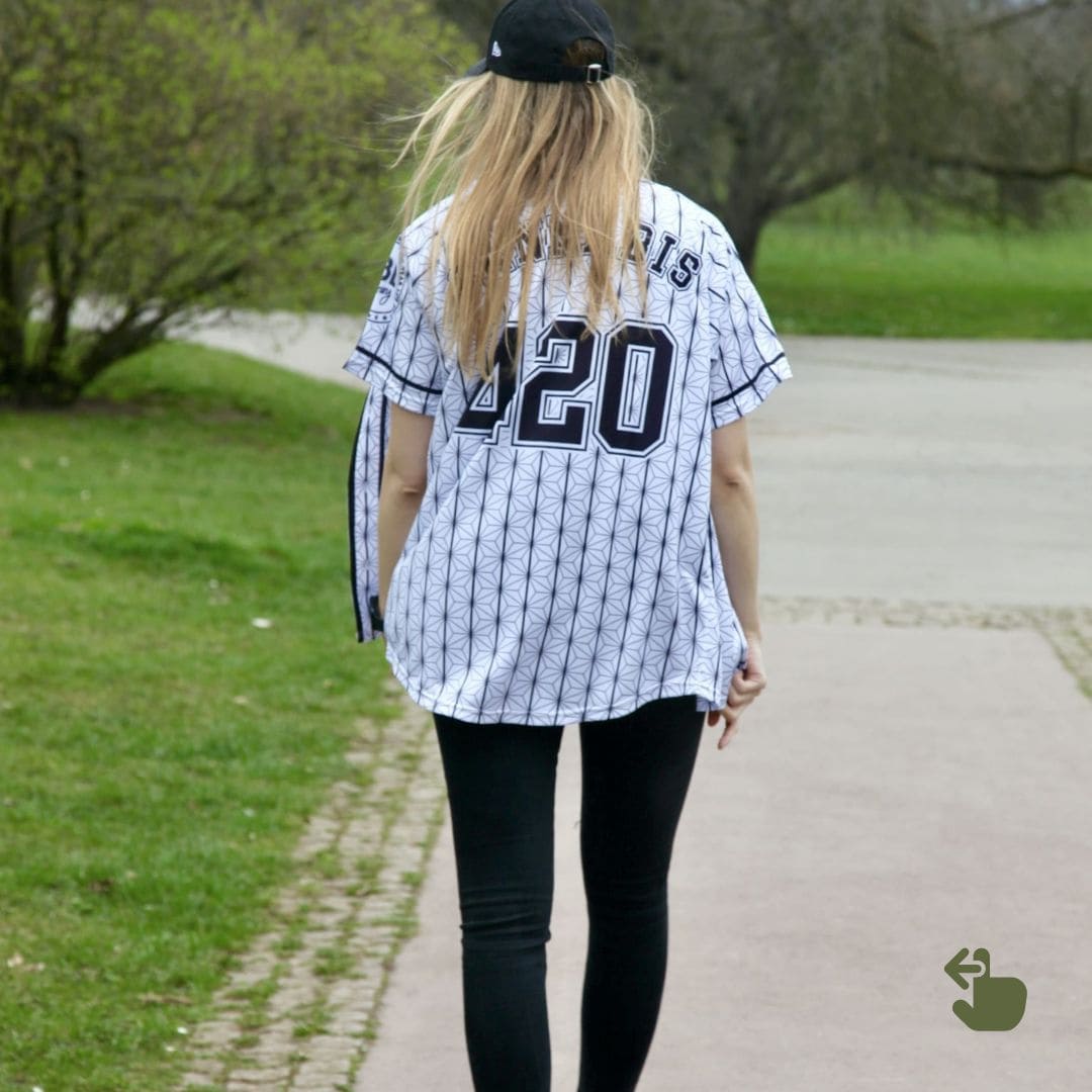 [￥2,620 OFF] Baseball shirts | Set of 2: Cool (hemp leaf pattern) and Passion (Aloha-style hemp pattern) - Men's/Women's