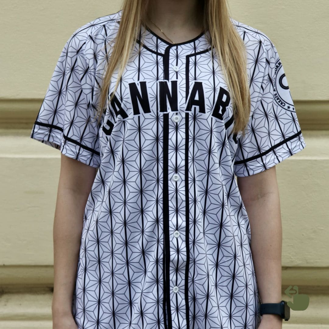 [￥2,620 OFF] Baseball shirts | Set of 2: Cool (hemp leaf pattern) and Passion (Aloha-style hemp pattern) - Men's/Women's