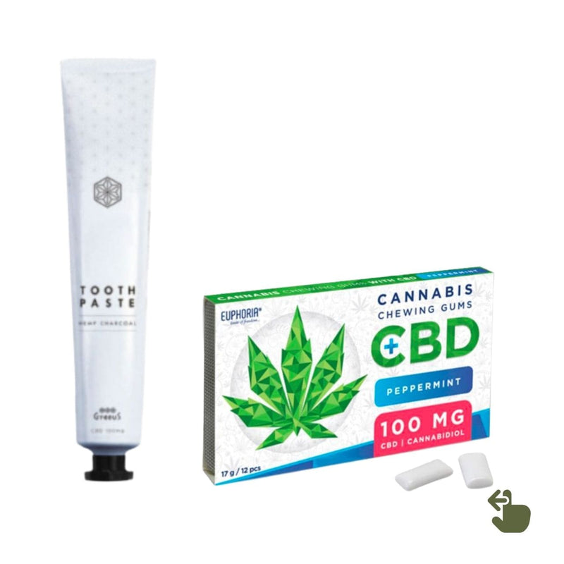 ［￥236 OFF］マウスケアセット：CBD歯みがき粉 + CBDガム